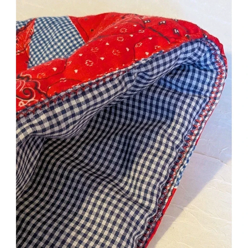 Retro Quilted Toaster Covers Appliance 70s Fabric Cottage Core Vtg Cute Set Of 4